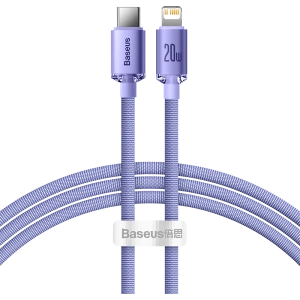 Baseus 1.2m USB-C zu Lightning Kabel Crystal, 20W, PD, (lila)