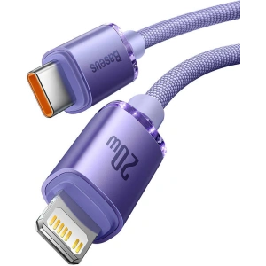 Baseus 1.2m USB-C zu Lightning Kabel Crystal, 20W, PD, (lila)