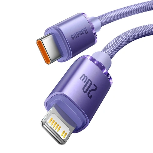 Kup Baseus 1.2m USB-C zu Lightning Kabel Crystal, 20W, PD, (lila) - BSU3023PRP - {ean13} - Sklep Home Screen