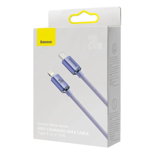 Kup Baseus 1.2m USB-C zu Lightning Kabel Crystal, 20W, PD, (lila) - BSU3023PRP - {ean13} - Sklep Home Screen