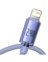 Kup Cablul USB la Lightning Baseus Crystal, 2.4A, 2m (mov) - BSU3024PRP - {ean13} - Sklep Home Screen