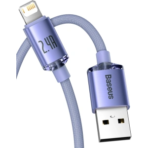 Kup USB kábel Lightning Baseus Crystal, 2.4A, 2m (lila) - BSU3024PRP - {ean13} - Sklep Home Screen