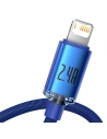 Kup Cablul USB la Lightning Baseus Crystal, 2.4A, 2m (albastru) - BSU3025BLU - {ean13} - Sklep Home Screen