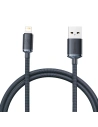 USB kábel Lightning-hoz Baseus Crystal, 2.4A, 1.2m (fekete)