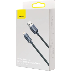 Kabel USB do Lightning Baseus Crystal, 2.4A, 1.2m (černý)