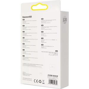 USB do Lightning Baseus Crystal Cable, 2.4A, 1.2m (black)