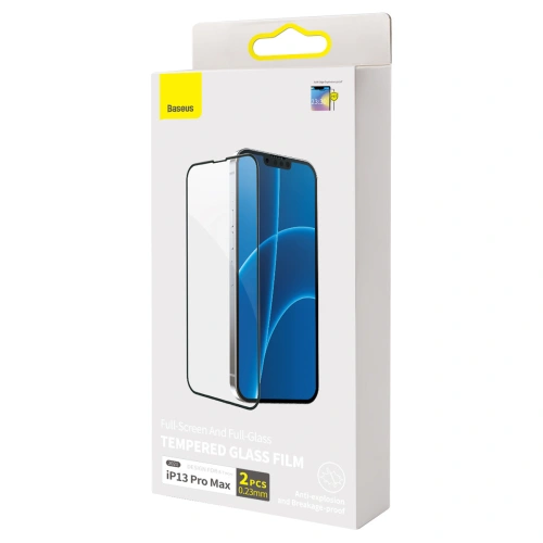 Kup Szkło hartowane 0.23mm Baseus Apple iPhone 13 Pro Max [2 PACK] - BSU3030 - {ean13} - Sklep Home Screen