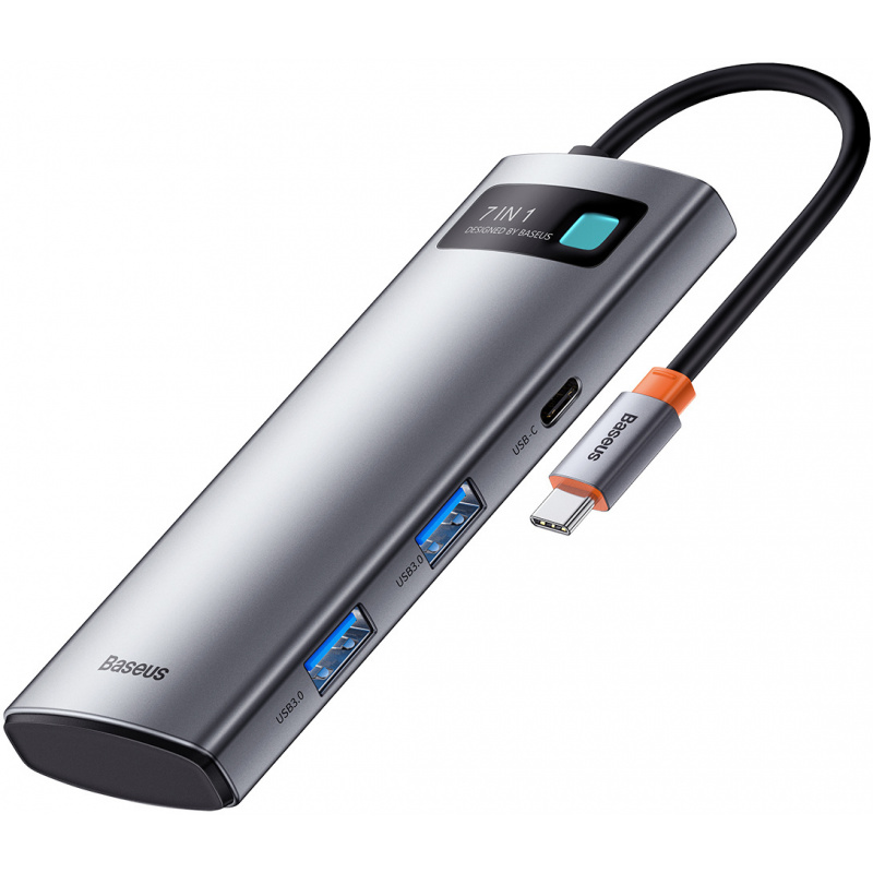 Adapter 7w1 Baseus Hub USB-C na 2x USB 3.0 + HDMI + USB-C PD