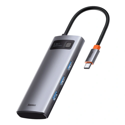 Kup Adapter 5w1 Baseus Hub USB-C la 3x USB 3.0 + HDMI + USB-C PD - BSU3034 - {ean13} - Sklep Home Screen