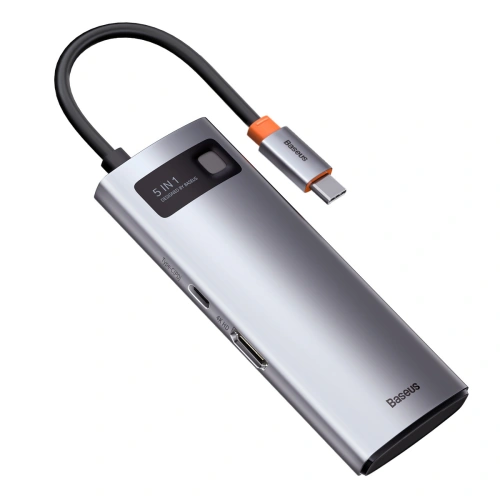 Kup Adapter 5w1 Baseus Hub USB-C la 3x USB 3.0 + HDMI + USB-C PD - BSU3034 - {ean13} - Sklep Home Screen