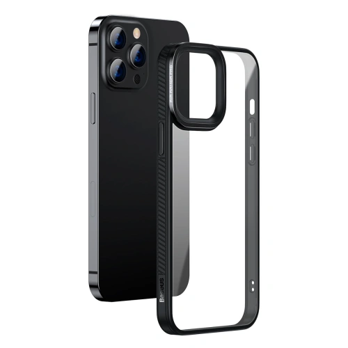 Etui Baseus Crystal Apple iPhone 13 Pro Max (czarne)