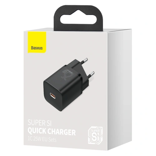 Încărcător rețea Baseus Super Si Quick Charger 1C 25W (negru)