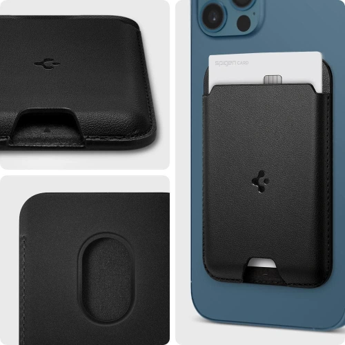 Kup Etui na karty MagSafe Spigen Valentinus Universal Magnetic Držák na karty Černý - SPN2063BLK - {ean13} - Sklep Home Screen