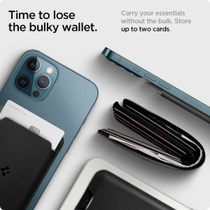 Kup Etui na karty MagSafe Spigen Valentinus Universal Magnetic Card Holder Black - SPN2063BLK - {ean13} - Sklep Home Screen