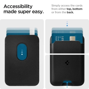 Kup Etui na karty MagSafe Spigen Valentinus Universal Magnetic Card Holder Black - SPN2063BLK - {ean13} - Sklep Home Screen