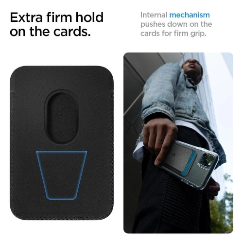 Kup Spigen MagSafe Kartenetui Valentinus Universal Magnetic Card Holder Schwarz - SPN2063BLK - {ean13} - Sklep Home Screen