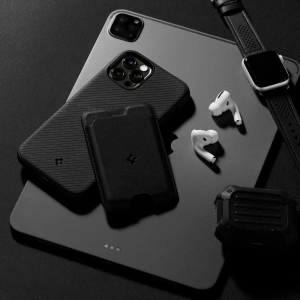 Kup Etui na karty MagSafe Spigen Valentinus Universal Magnetic Card Holder Black - SPN2063BLK - {ean13} - Sklep Home Screen