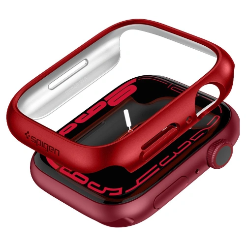 Kup Etui Spigen Thin Fit Apple Watch 7/8 (45mm) Metallic Red - SPN2065RED - {ean13} - Sklep Home Screen