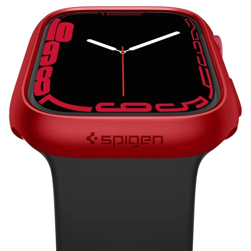 Kup Etui Spigen Thin Fit Apple Watch 7/8 (45mm) Metallic Red - SPN2065RED - {ean13} - Sklep Home Screen