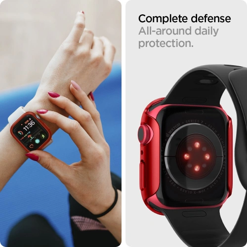 Kup Etui Spigen Thin Fit Apple Watch 7/8 (45mm) Metallic Red - SPN2065RED - {ean13} - Sklep Home Screen