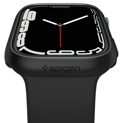 Kup Etui Spigen Thin Fit Apple Watch 7/8 (45mm) Black - SPN2066BLK - {ean13} - Sklep Home Screen