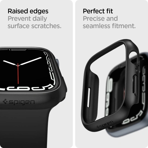 Kup Etui Spigen Thin Fit Apple Watch 7/8 (45mm) Černé - SPN2066BLK - {ean13} - Sklep Home Screen