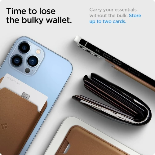 Kup Spigen Kartenetui Valentinus Magsafe Universal Magnetischer Kartenhalter Braun - SPN2067BROWN - {ean13} - Sklep Home Screen