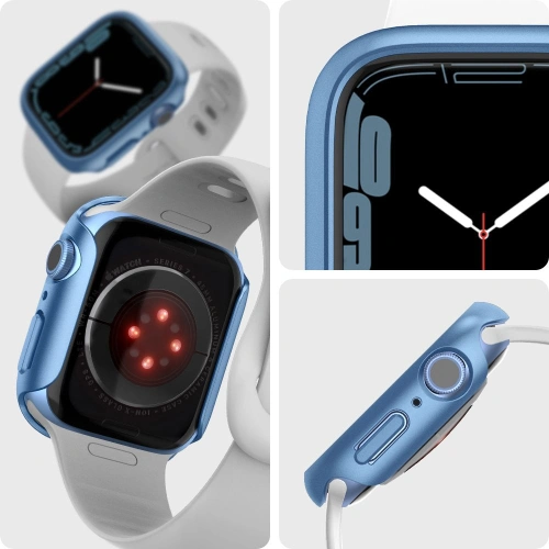 Kup Case Spigen Thin Fit Apple Watch 4/5/6/7/8/9/SE 44/45mm Blau - SPN2069BLUE - {ean13} - Sklep Home Screen