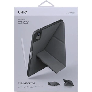 Kup Etui UNIQ Transforma Apple iPad mini 2021 (6. generációs) / iPad mini 8.3" 2024 7gen Antimikrobiális szürke/sötétszürke - UNIQ558GRY - {ean13} - Sklep Home Screen