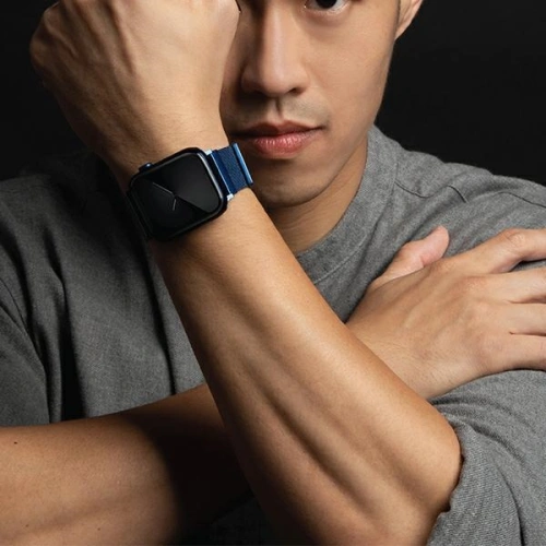 Kup Pásek UNIQ Dante Apple Watch Series 4/5/6/7/SE/8/9/10 40/41/42mm Nerezová ocel modrý/kobaltově modrý - UNIQ559BLU - {ean13} - Sklep Home Screen