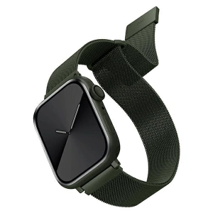 Pasek UNIQ Dante Apple Watch Series 4/5/6/7/SE/8/9/10 40/41/42mm Stainless Steel zielony/green