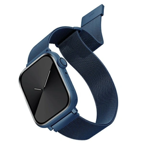 Kup Pasek UNIQ Dante Apple Watch Series 4/5/6/7/SE 42/44/45mm Oțel inoxidabil albastru/cobalt blue - UNIQ561BLU - {ean13} - Sklep Home Screen