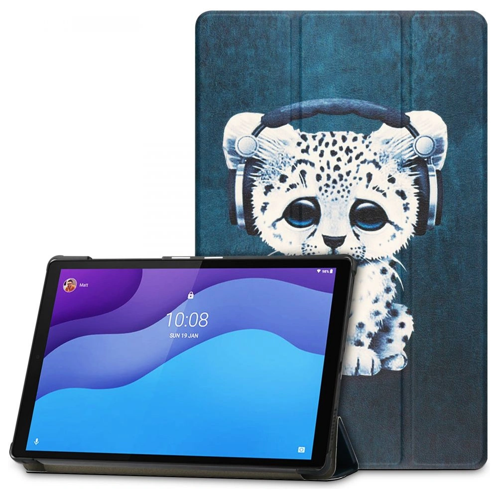 Etui Tech-Protect Smartcase Lenovo Tab M10 10.1 2nd Gen Sad Cat