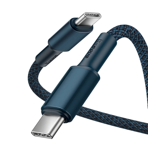 Buy USB-C do USB-C Baseus High Density Braided Cable, 100W, 2m (blue) - BSU3040BLU - {ean13} - Home Screen Store Europe