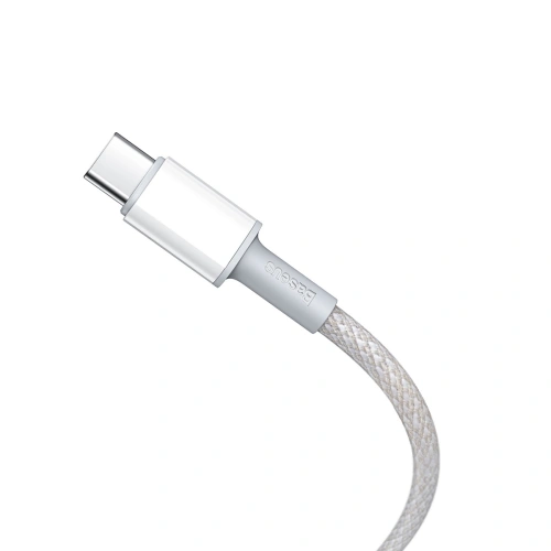 Kup USB-C zu USB-C Kabel Baseus Hochdichte geflochten, 100W, 2m (weiß) - BSU3041WHT - {ean13} - Sklep Home Screen