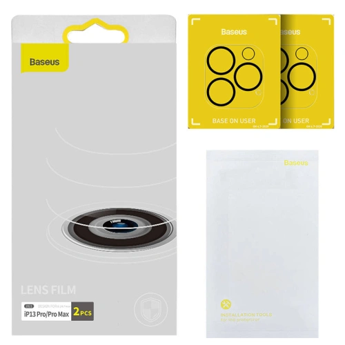 Kup Gehärtetes Glas Baseus für die Kamera Apple iPhone 13 Pro/13 Pro Max [2 PACK] - BSU3046 - {ean13} - Sklep Home Screen