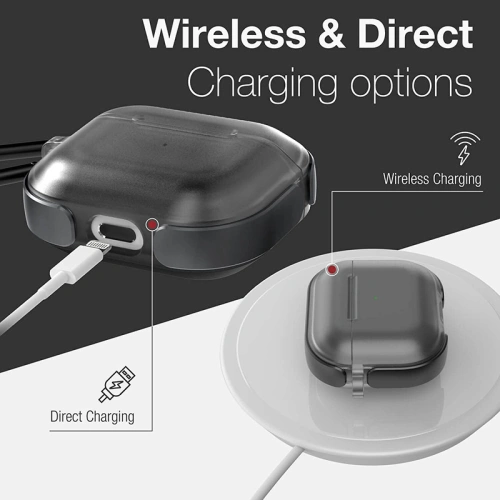 Buy Raptic Air Case Apple AirPods 3 with Soft Rubber Texture and Removable Carabiner - Black - XDR155BLK - {ean13} - Home Screen Store Europe