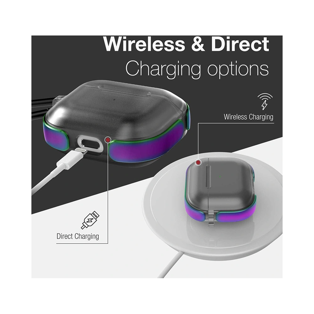 Etui X-Doria Raptic Air Apple AirPods 3 z karabińczykiem (Iridescent)