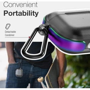 Case X-Doria Raptic Air Apple AirPods 3 mit Karabiner (Iridescent)