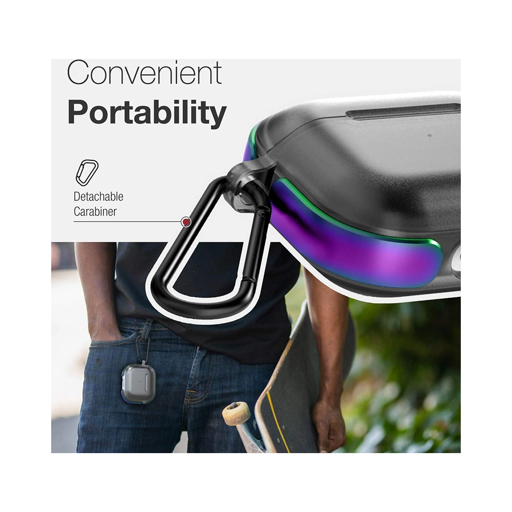 Etui X-Doria Raptic Air Apple AirPods 3 z karabińczykiem (Iridescent)