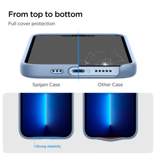 Kup Etui Spigen Silicone Fit Apple iPhone 13 Pro Sierra Blue - SPN2072BLUE - {ean13} - Sklep Home Screen