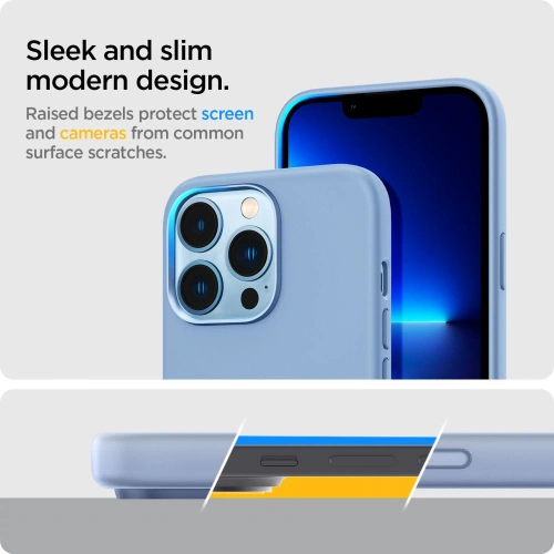 Kup Etui Spigen Silicone Fit Apple iPhone 13 Pro Sierra Blue - SPN2072BLUE - {ean13} - Sklep Home Screen