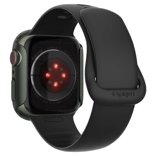 Kup Etui Spigen Thin Fit Apple Watch 4/5/6/7/8/9/SE 44/45mm Vojenská zelená - SPN2074GRN - {ean13} - Sklep Home Screen