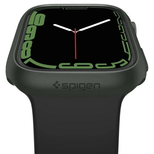 Kup Etui Spigen Thin Fit Apple Watch 4/5/6/7/8/9/SE 44/45mm Vojenská zelená - SPN2074GRN - {ean13} - Sklep Home Screen