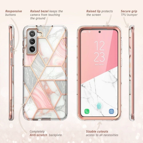 Kup Etui Supcase Cosmo Samsung Galaxy S21 FE Mramor - SPC226MRB - {ean13} - Sklep Home Screen