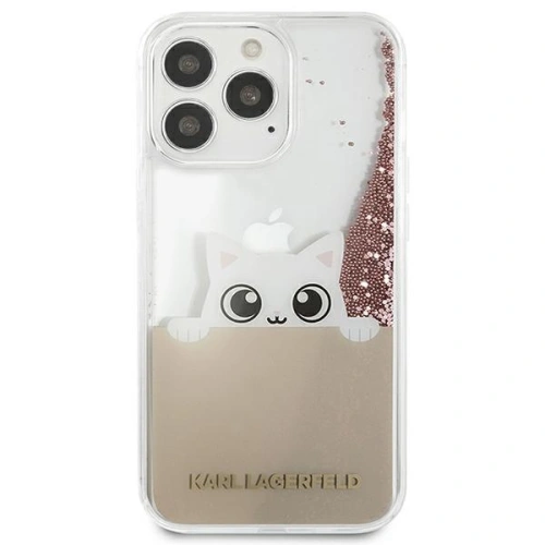 Kup Etui Karl Lagerfeld KLHCP13LPABGNU Apple iPhone 13 Pro růžový/pink hardcase PEEK A BOO Liquid Glitter - KLD785PNK - {ean13} - Sklep Home Screen