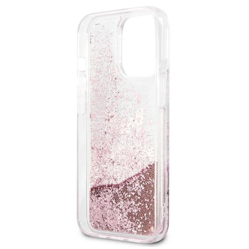 Kup Etui Karl Lagerfeld KLHCP13LPABGNU Apple iPhone 13 Pro różowy/pink hardcase PEEK A BOO Liquid Glitter - KLD785PNK - {ean13} - Sklep Home Screen