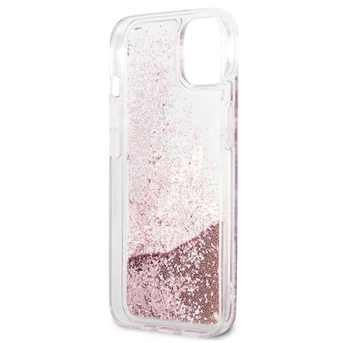 Kup Etui Karl Lagerfeld KLHCP13MPABGNU Apple iPhone 13 rózsaszín/pink hardcase PEEK A BOO Liquid Glitter - KLD786PNK - {ean13} - Sklep Home Screen