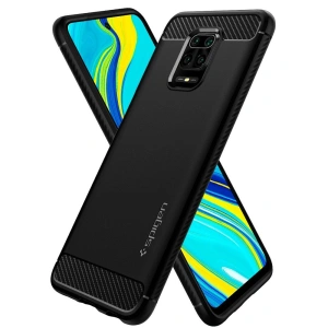 Kup Etui Spigen Rugged Armor Redmi Note 9S/9 Pro/9 Pro Max Matte Black - SPN2075BLK - {ean13} - Sklep Home Screen
