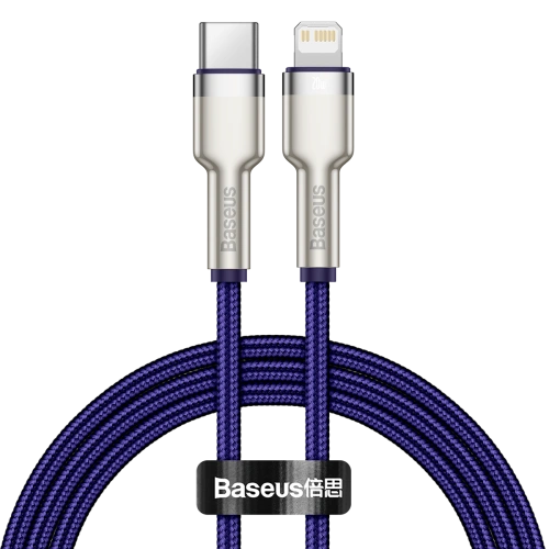 Kup Cablul USB-C la Lightning Baseus Cafule, PD, 20W, 1m (mov) - BSU3048PRP - {ean13} - Sklep Home Screen